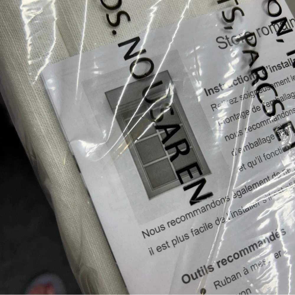 Williams Sonoma Bow Valance Roman Shade 44 x 64 White NIB
